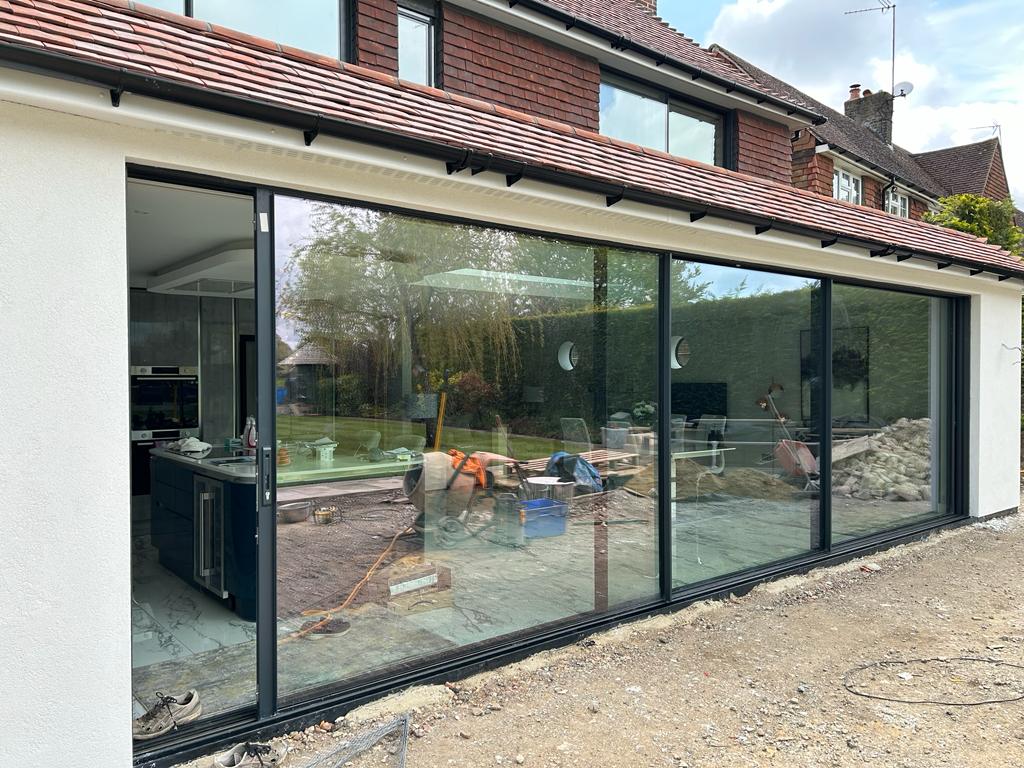 Bi-Fold Doors with Extension built by DGH Building Services Ltd in the UK